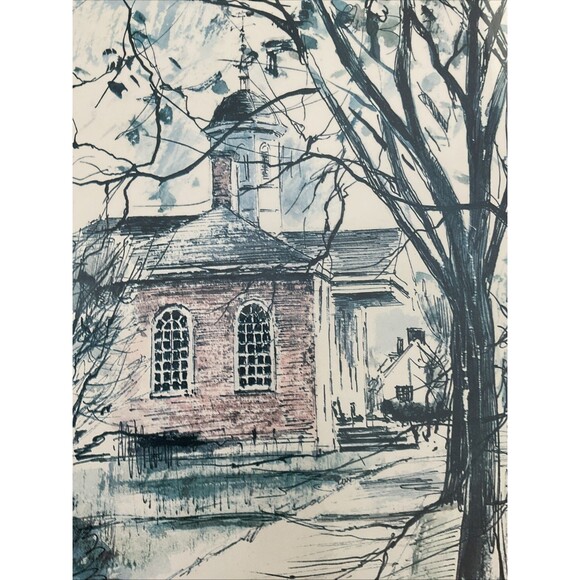 Vintage Old Courthouse - Williamsburg, John Haymson - Framed Print Picture - Picture 8 of 14